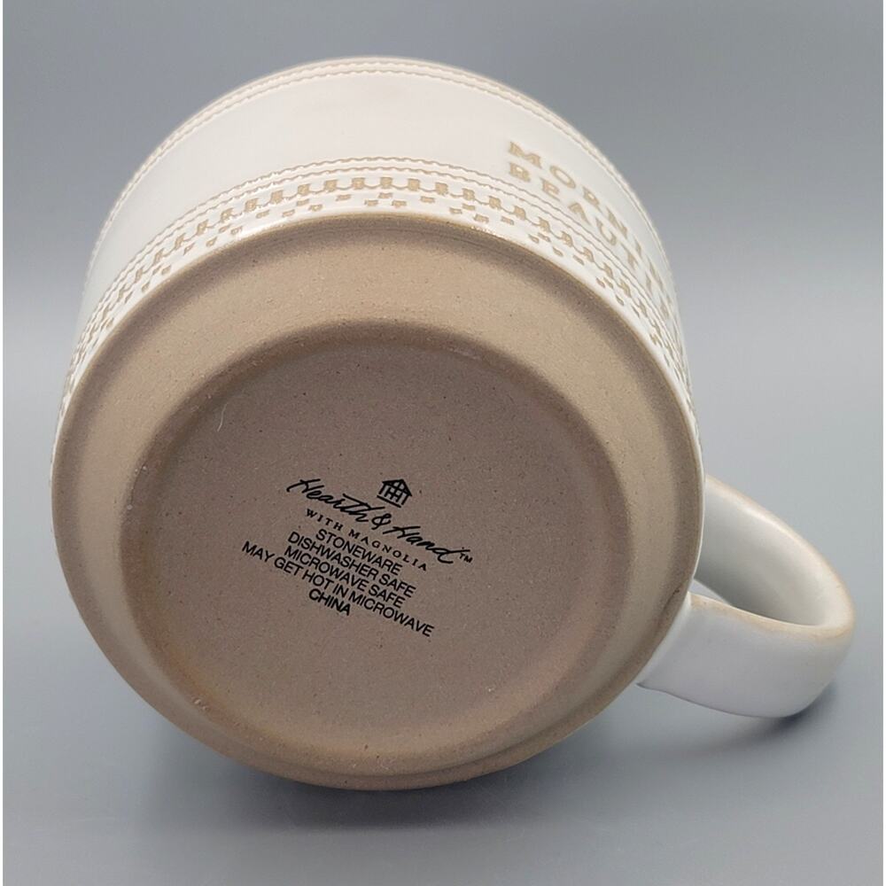 Hearth and Hand with Magnolia Stoneware MORNING BEAUTIFUL Coffee Mug Farmhouse - Picture 7 of 10